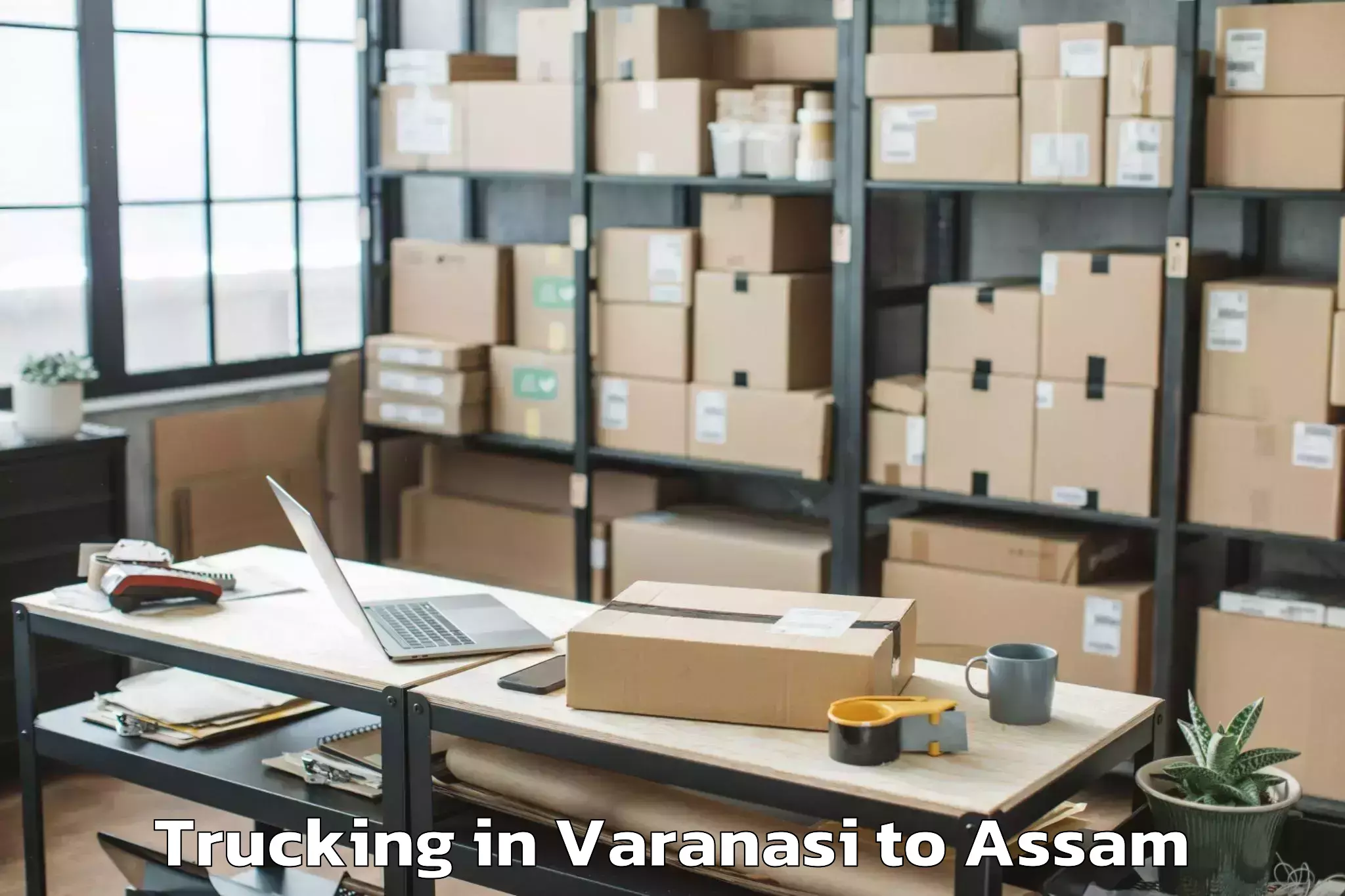 Easy Varanasi to Khoirabari Pt Trucking Booking